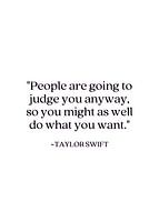 Mensen zullen je hoe dan ook beoordelen Motivatie