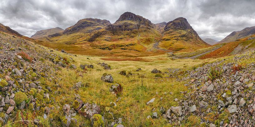 Drei Schwestern von Glencoe im Herbst von Arjan Oosterom