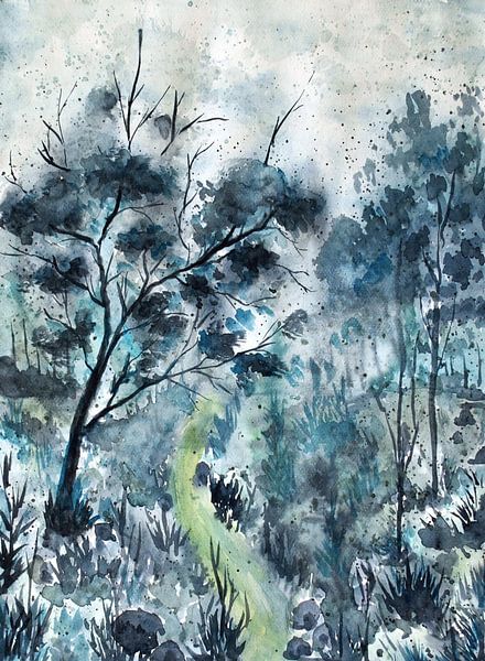 Forêt bleue par Sebastian Grafmann