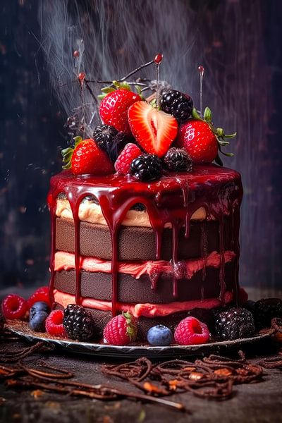 A World of Sweets 5 #Kuchen #Kekse #Schokolade von JBJart Justyna Jaszke