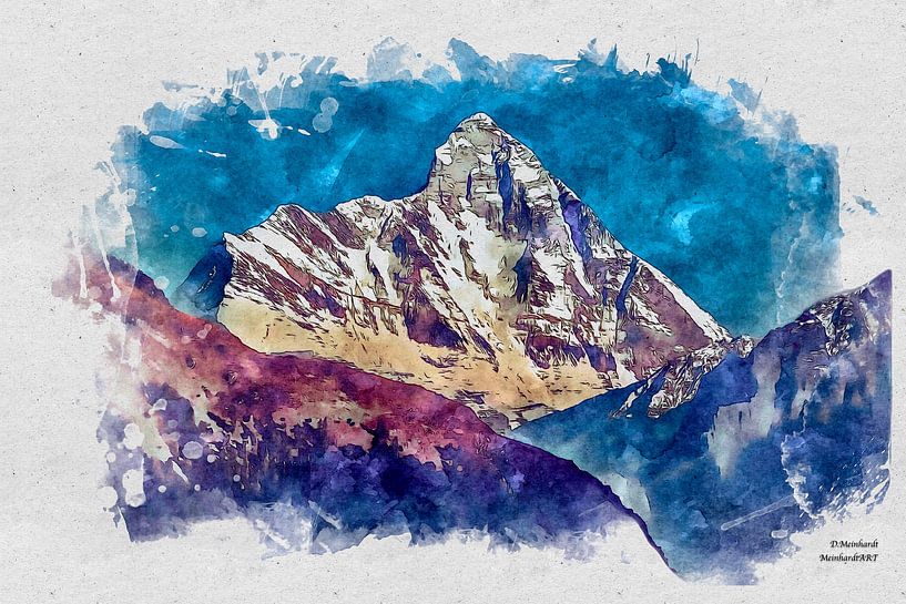 Dawn on the mountain by Dietmar Meinhardt