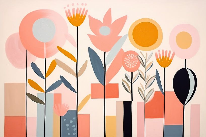 Flowers by Abstract Painting