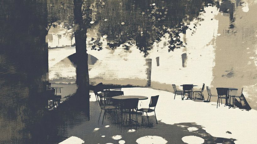 On the Seine in Paris by Franka Poulain