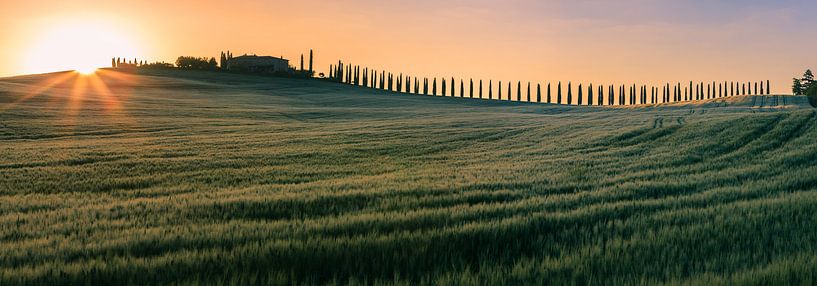 Sonnenaufgang Agriturismo Poggio Covili, Toskana von Henk Meijer Photography