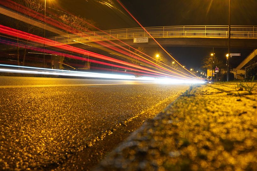 Photo à long terme d'une rue de la ville, Gütersloh par Maximilian Burnos