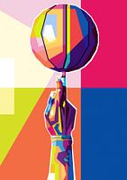 basketball pop art