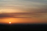 Sunrise over the polder plain