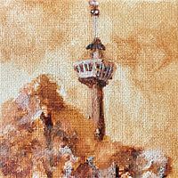 Euromast Rotterdam painting autumn