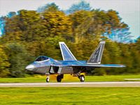 F22 visits Leeuwarden airbase