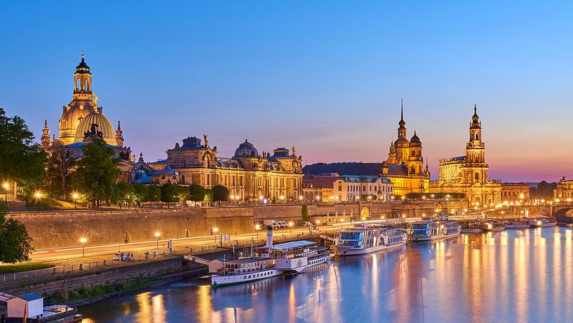 Dresde au coucher du soleil par Jenco van Zalk