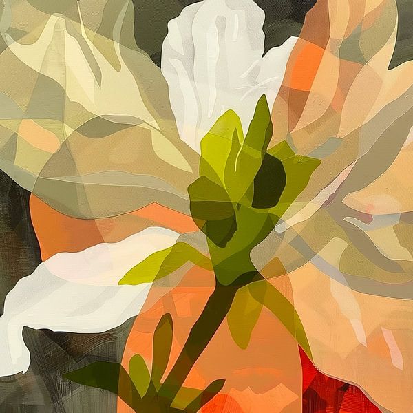 Blumenpoesie in farbenfroher Abstraktion von Color Square