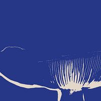 Kinoko - Grafische Paddenstoel Kobalt blauw