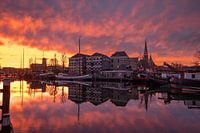Sunset harbour Gouda
