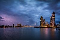 Lightning over the city