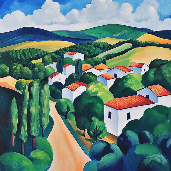 Whispering Hills of Anatolia by Abstract Painting