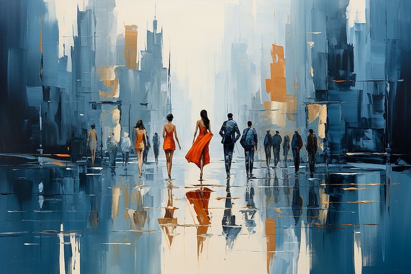 abstrakte Einkaufskunst der Stadt von Animaflora PicsStock