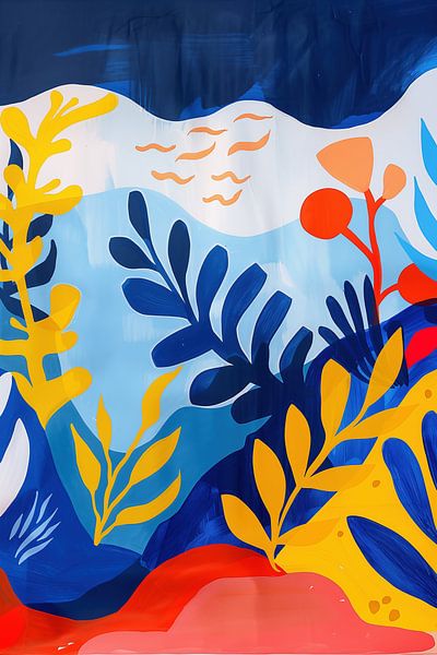 Abstrait floral pièce de lac par Frank Daske | Foto & Design