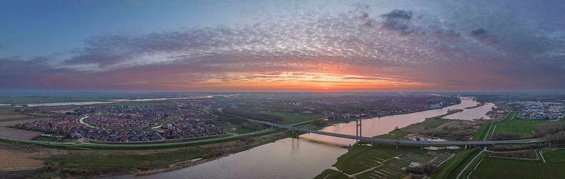 Kampen Suspension bridge over the river IJssel  by Sjoerd van der Wal Photography