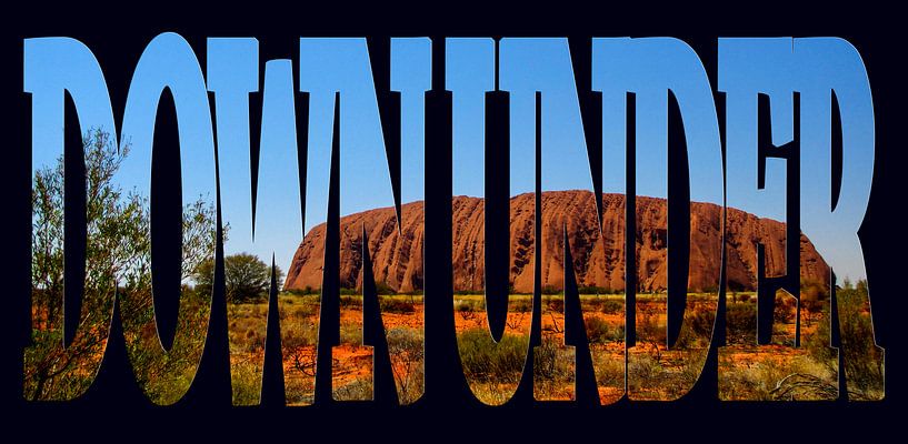 Down Under, Uluru, Symbol der Australien von Rietje Bulthuis