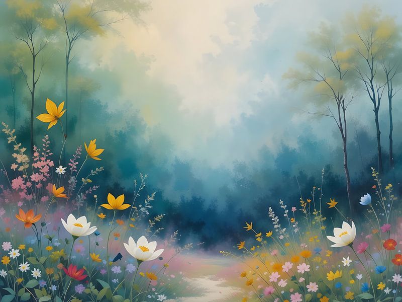 Blumen in der Wiese von HorizonArtistry