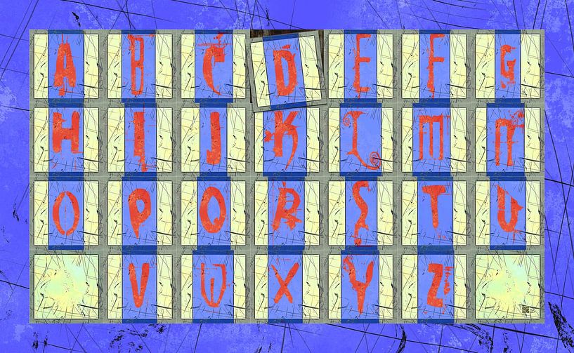 Alphabet No.20 Design "Grunge" von L.A.B.