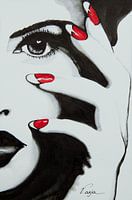 Dame aux ongles rouges