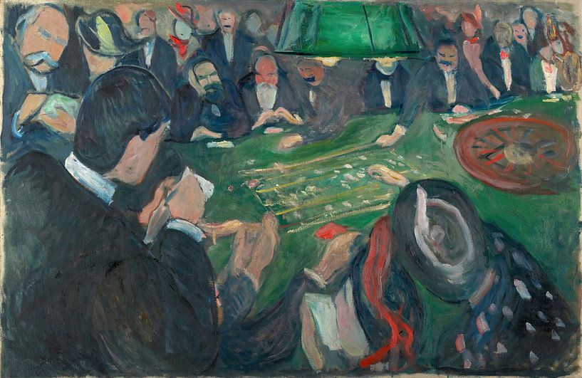 Am Roulettetisch in Monte Carlo, Edvard Munch von Meisterhafte Meister