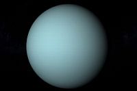 Rendu 3D de la planète Uranus