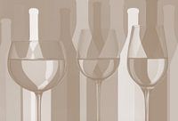 Tranquillity and reflection in glass