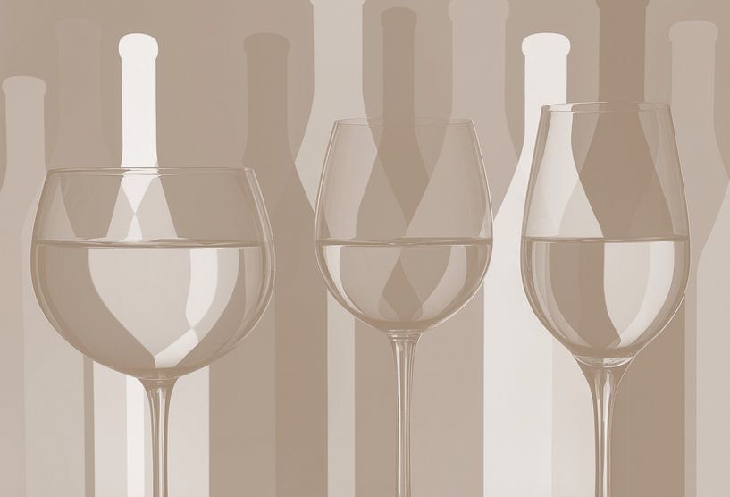 Tranquillity and reflection in glass by Paula Ketz