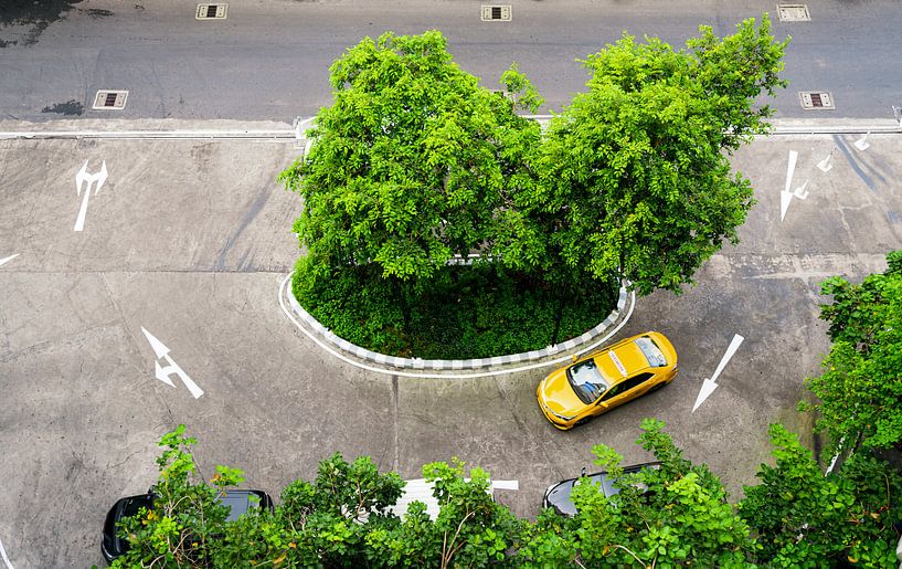 Yellow Thai Taxi Cab by Urban Photo Lab