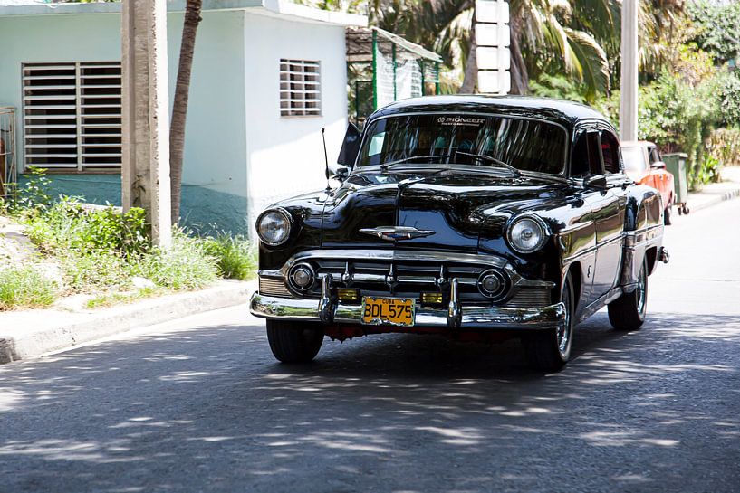 Cuban car with registration BDL 575 in the streets (color) by Jan van den Broek 2BHAPPY4EVER