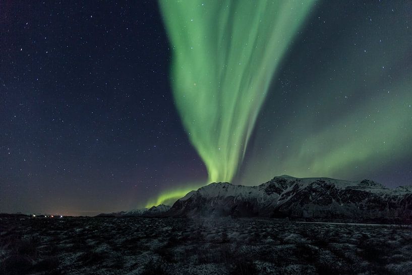 Aurora Borealis - Polarlichter auf den Lofoten von Dieter Meyrl