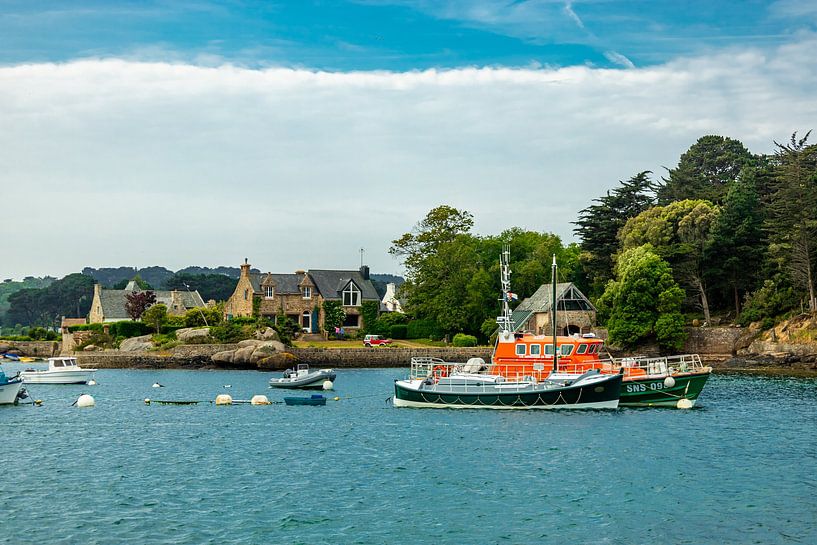 Unterwegs an der Rosa-Granit-Küste der wunderschönen Bretagne bei Ploumanac'h - Frankreich von Oliver Hlavaty