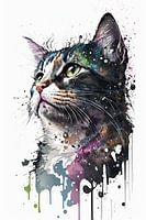 Katze - Aquarell