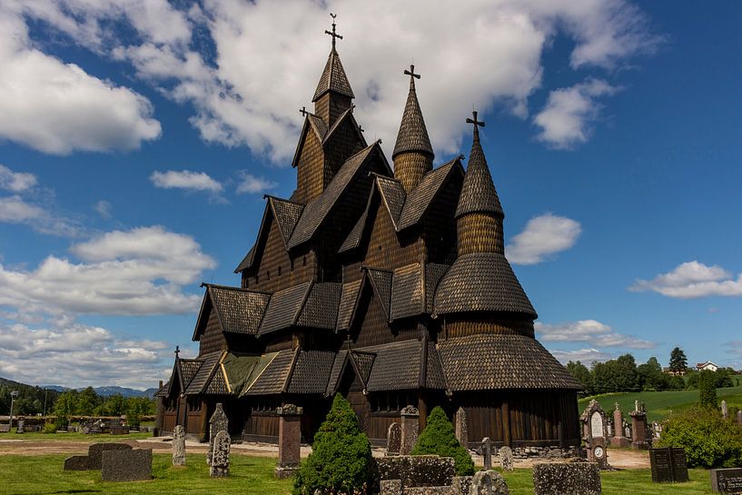 Heddal Stave Church, Norway by Adelheid Smitt