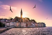 Sonnenuntergang in Rovinj, Kroatien