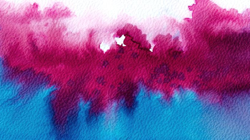 LilaBlau | Aquarellmalerei von WatercolorWall