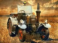 Traktor Lanz Eilbulldog im sepia style
