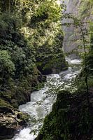 Wasserfall der Langouette-Schlucht in Frankreich