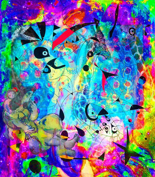 Art Party with Matisse, Chagall, Rothko, Miro, Brandt and Zanolino by Giovani Zanolino