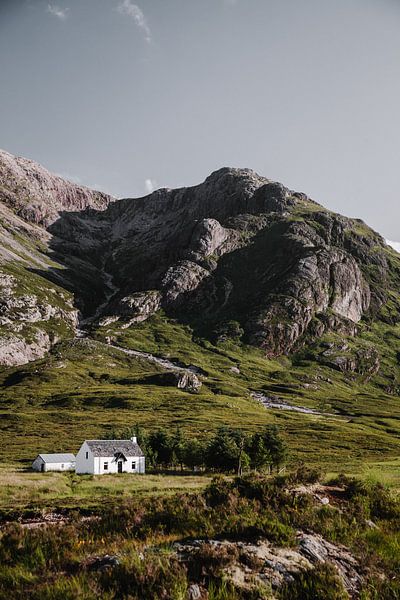 White cottage in Glencoe by Rebecca Gruppen