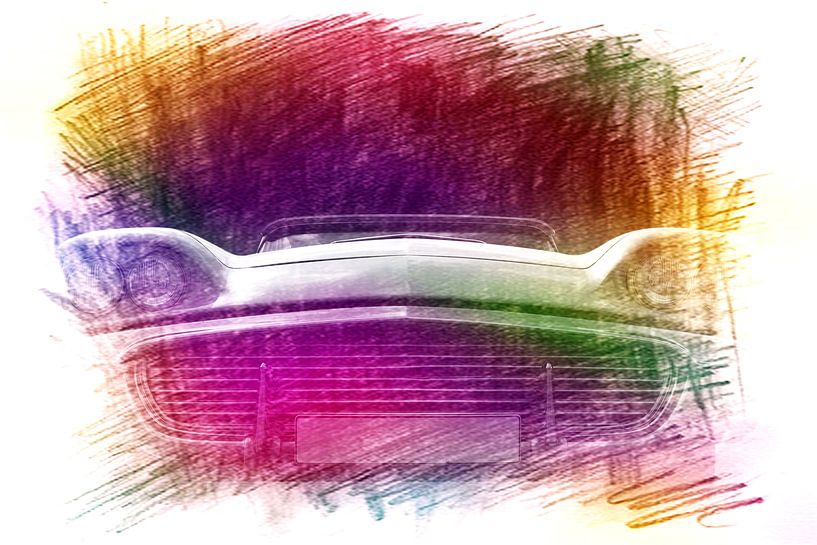 Kühlergrill US Amerikanisch Oldtimer Thunderbird 1959 von Beate Gube