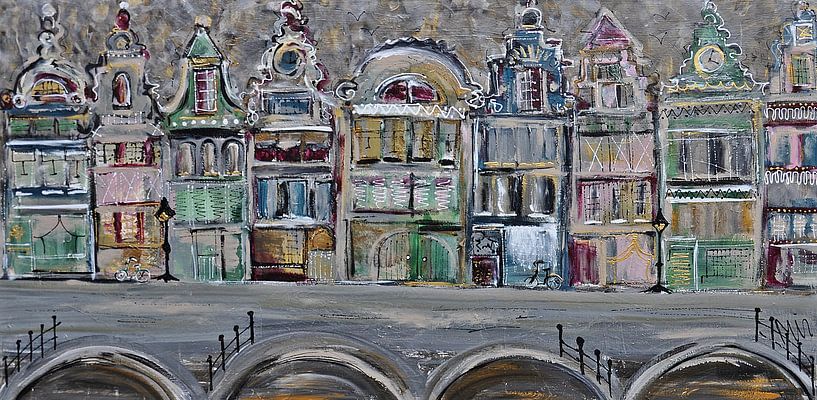 Canal belt warm color palette by Kunstenares Mir M. Kolkman van der Klip