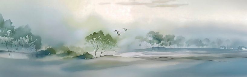 ZEN Art : Panorama Paysage Serein par Studio Pieternel