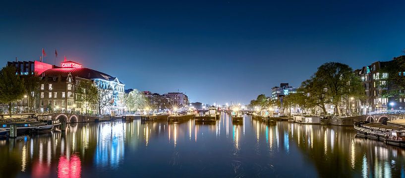 Theater Carre and the Amstel locks by Rene Siebring