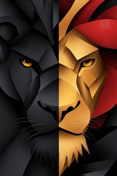 Leeuwen Koning van Licht en Duisternis van Karina Brouwer