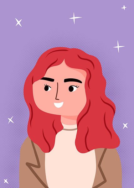 Girls with her Smiling by Saffiera Devi