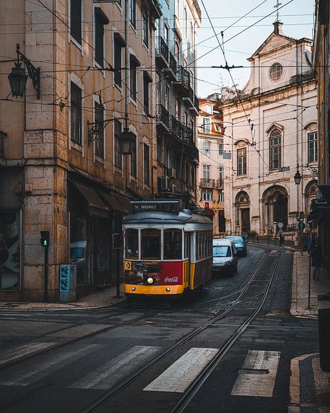 Tramway vintage à Lisbonne par Adriaan Conickx