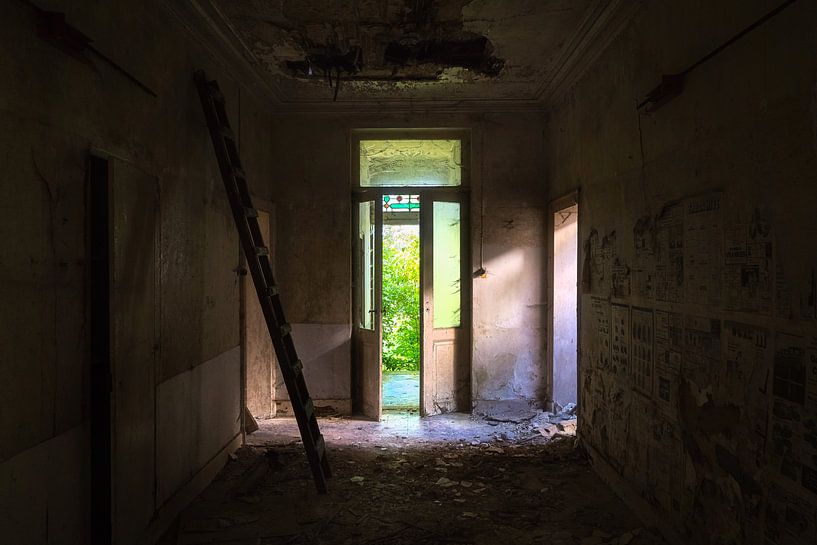Entrance of an Abandoned Castle. by Roman Robroek - Photos of Abandoned Buildings